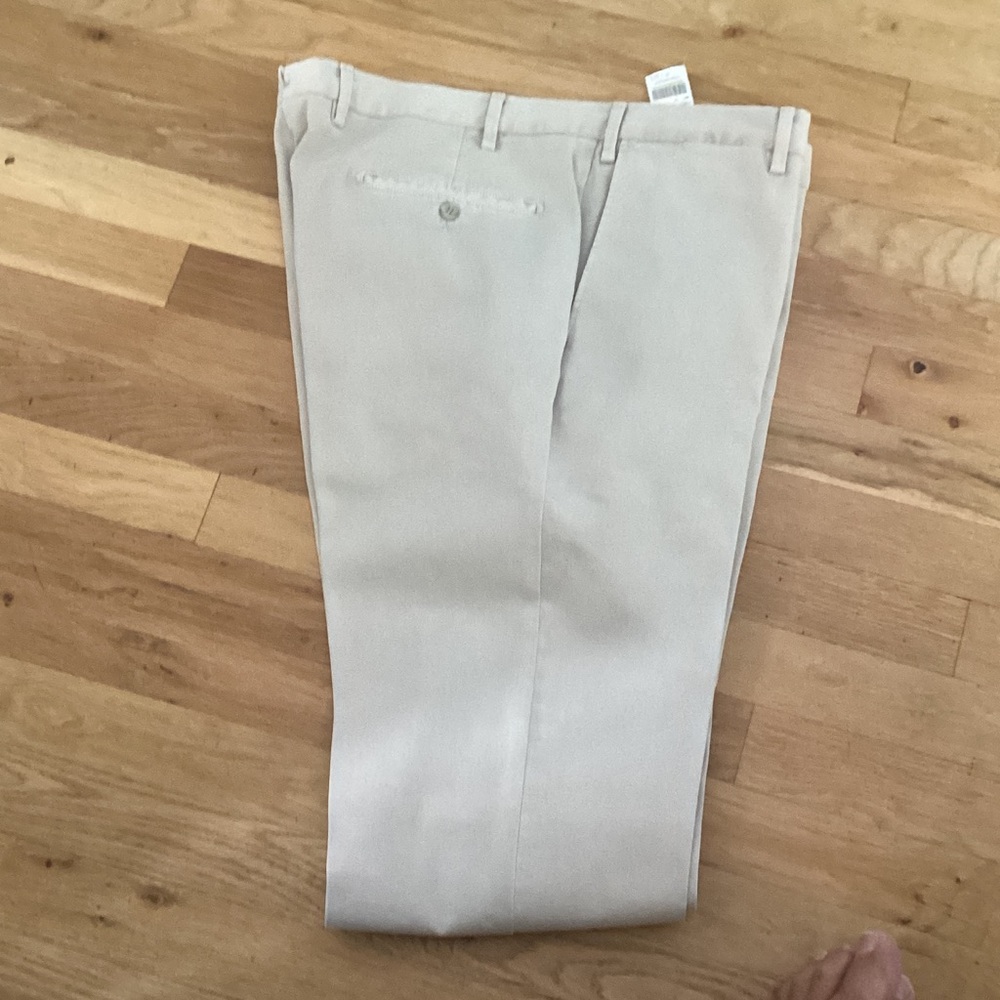 Isaia Beige Chinos - Slim Dress Trousers. Size 38
